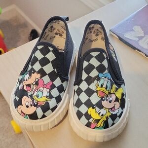 Disney Kids Slip-On Shoes - Black and White